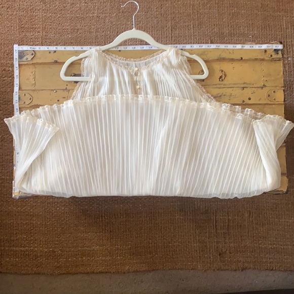 60S 70S VINTAGE | VANITY FAIR IVORY PLEATED SHEE BOHO VINTAGE LINGERIE S VTG USA - Picture 11 of 17